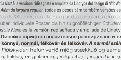 Eurostile Next Paneuropean Font Poster 5